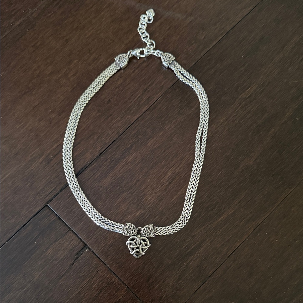 Brighton Silver Plated Double Chain Necklace